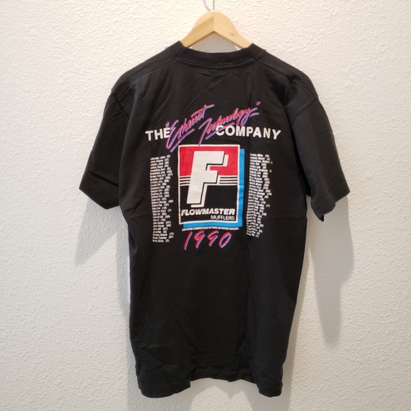 Vintage Trans Am Series Racing Flowmaster SCCA Double Sided T-Shirt Men's sz L - Picture 4 of 6